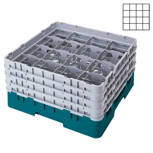 Cambro 16S1214-414 - 4.375" Stemware & Tumbler Glass Rack - Camrack (2 per Case) 