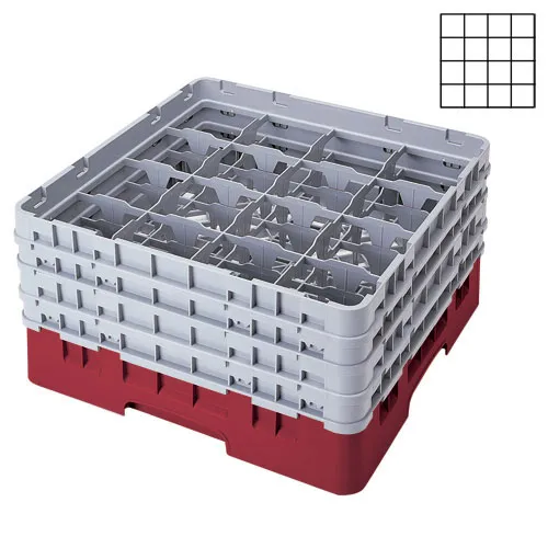 Cambro 16S1214-416 - 4.375" Stemware & Tumbler Glass Rack - Camrack (2 per Case) 