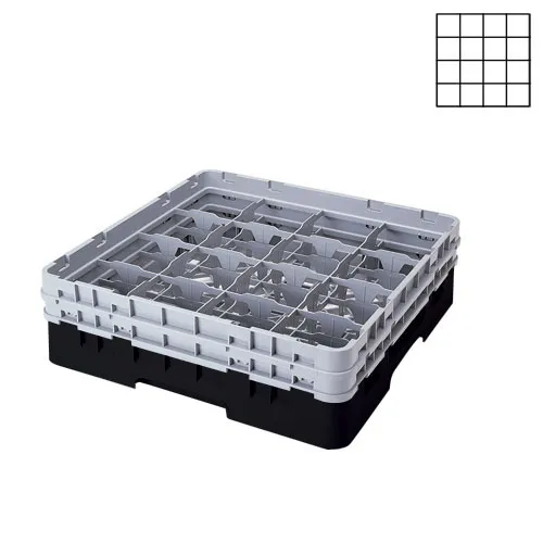 Cambro 16S318-110 - 4.375" Stemware & Tumbler Glass Rack - Camrack (5 per Case) 