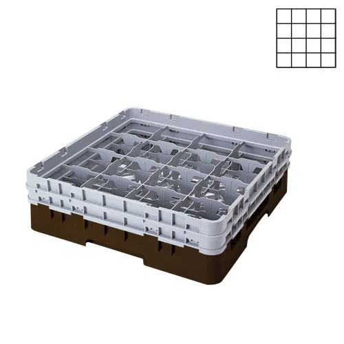 Cambro 16S318-167 - 4.375" Stemware & Tumbler Glass Rack - Camrack (5 per Case) 