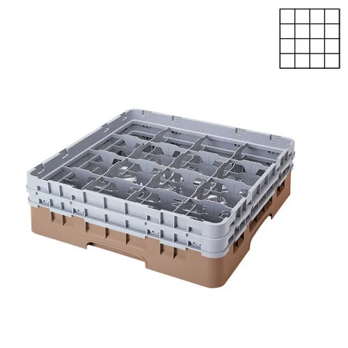 Cambro 16S318-184 - 4.375" Stemware & Tumbler Glass Rack - Camrack (5 per Case) 