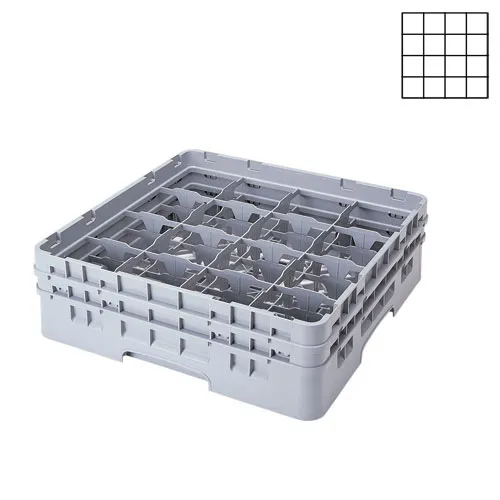 Cambro 16S418-151 - 4.375" Stemware & Tumbler Glass Rack - Camrack (5 per Case) 