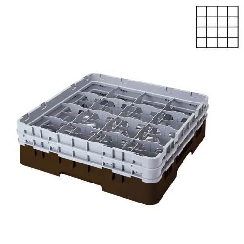 Cambro 16S418-167 - 4.375" Stemware & Tumbler Glass Rack - Camrack (5 per Case) 