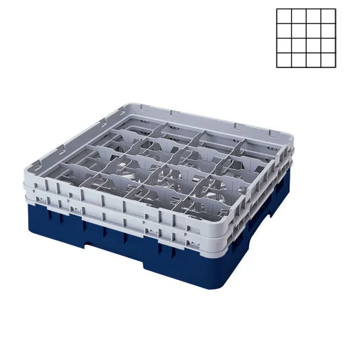 Cambro 16S418-186 - 4.375" Stemware & Tumbler Glass Rack - Camrack (5 per Case) 