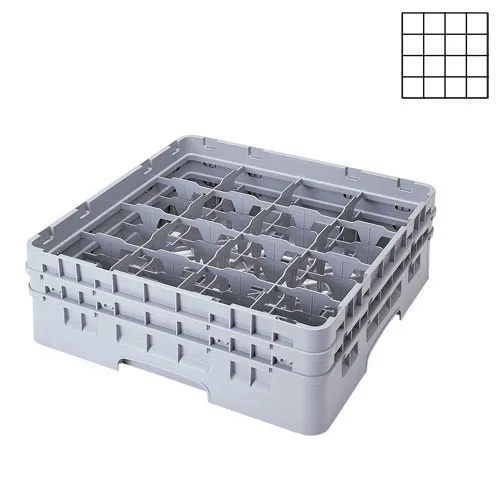 Cambro 16S534-151 - 4.375" Stemware & Tumbler Glass Rack - Camrack (4 per Case) 