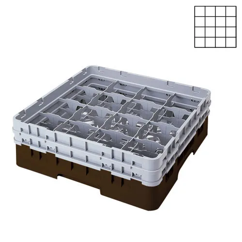 Cambro 16S534-167 - 4.375" Stemware & Tumbler Glass Rack - Camrack (4 per Case) 