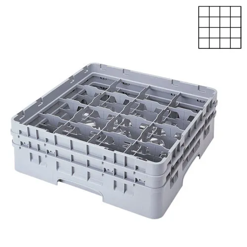 Cambro 16S638-151 - 4.375" Stemware & Tumbler Glass Rack - Camrack (3 per Case) 