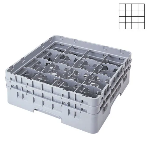 Cambro 16S738-151 - 4.375" Stemware & Tumbler Glass Rack - Camrack (3 per Case) 