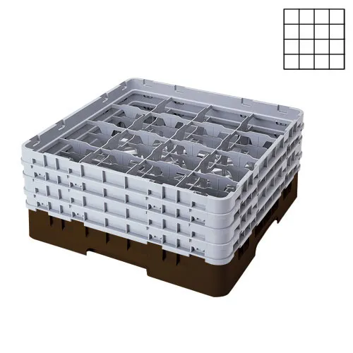 Cambro 16S900-167 - 4.375" Stemware & Tumbler Glass Rack - Camrack (2 per Case) 