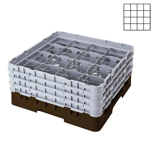 Cambro 16S958-167 - 4.375" Stemware & Tumbler Glass Rack - Camrack (2 per Case) 