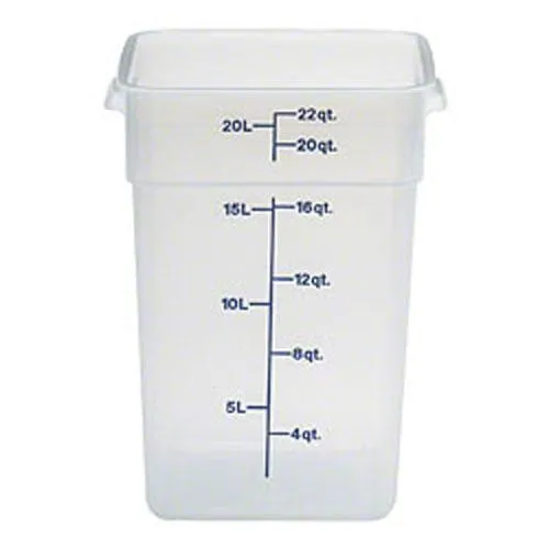 Cambro 22SFSPP-190 - 22 qt Polypropylene Food Storage Container - CamSquare (6 per Case) 