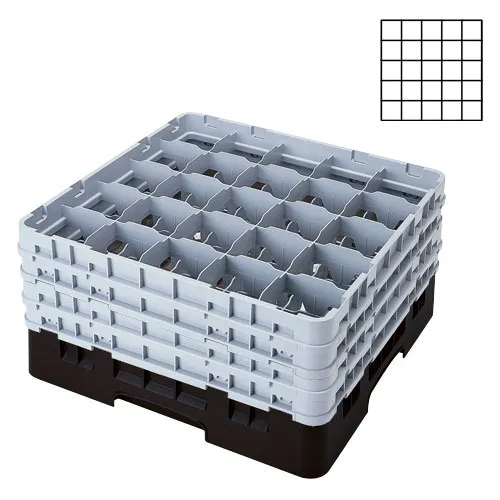 Cambro 25S1114-110 - 3.5" Stemware & Tumbler Glass Rack - Camrack (2 per Case) 