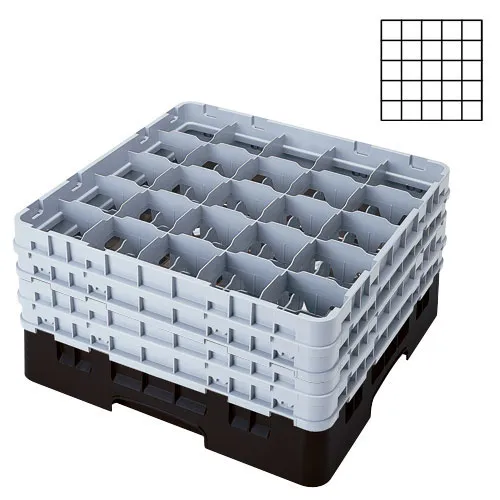 Cambro 25S1214-110 - 3.5" Stemware & Tumbler Glass Rack - Camrack (2 per Case) 