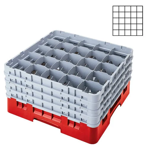 Cambro 25S1214-163 - 3.5" Stemware & Tumbler Glass Rack - Camrack (2 per Case) 