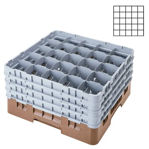 Cambro 25S1214-184 - 3.5" Stemware & Tumbler Glass Rack - Camrack (2 per Case) 