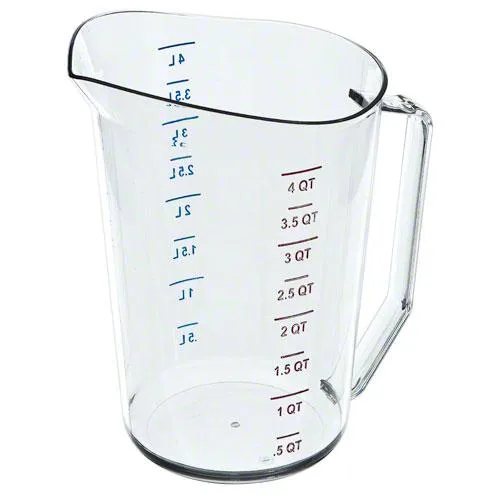 Cambro 400MCCW-135 - 4 qt. Liquid Measuring Cup - Camwear 