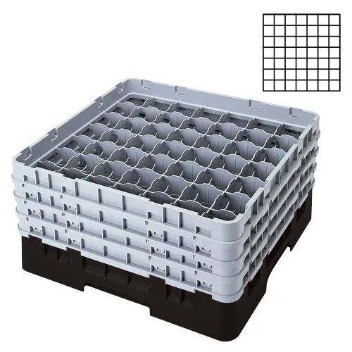 Cambro 49S1114-110 - 49-Compartment Stemware & Tumbler Glass Rack - Camrack (2 per Case) 