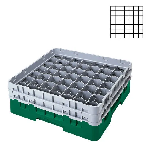 Cambro 49S318-119 - 49-Compartment Stemware & Tumbler Glass Rack - Camrack (5 per Case) 