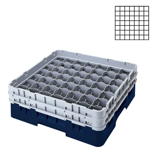 Cambro 49S318-186 - 49-Compartment Stemware & Tumbler Glass Rack - Camrack (5 per Case) 