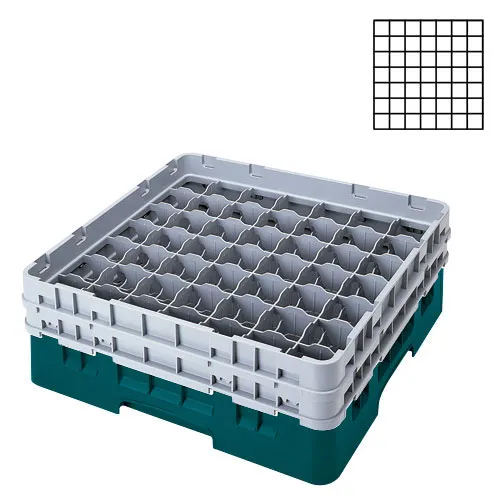 Cambro 49S434-414 - 49-Compartment Stemware & Tumbler Glass Rack - Camrack (4 per Case) 