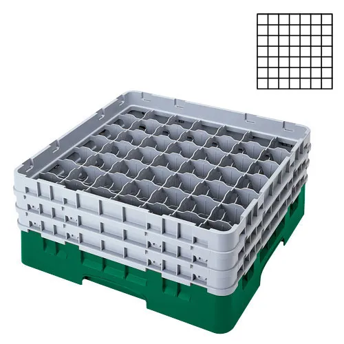 Cambro 49S800-119 - 49-Compartment Stemware & Tumbler Glass Rack - Camrack (2 per Case) 