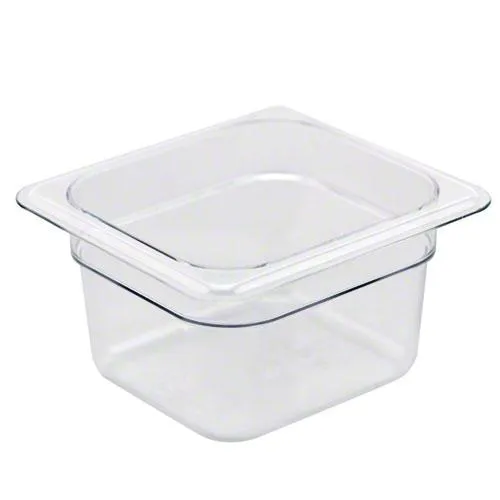 Cambro 64CW-135 - 1.6 qt Sixth-Size Food Pan - Camwear (6 per Case) 