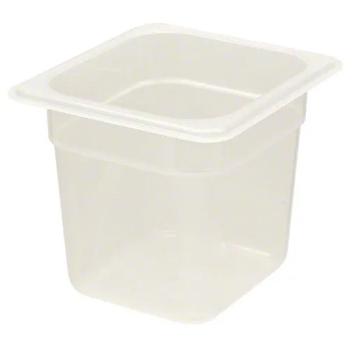 Cambro 66PP-190 - 2.4 qt Sixth-Size Translucent Food Pan (6 per Case) 