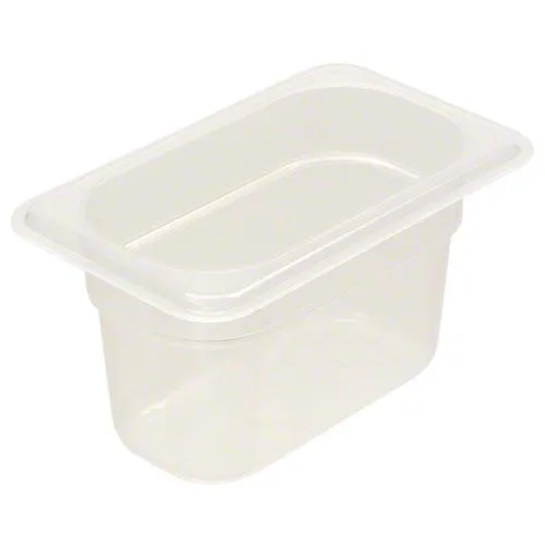 Cambro 94PP-190 - 0.9 qt Ninth-Size Translucent Food Pan (6 per Case) 