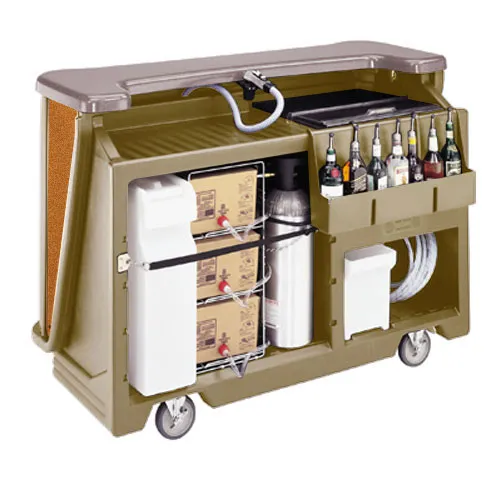 Cambro BAR650DSPM-668 - 68" Designer Post-Mix Portable Bar - Cambar 