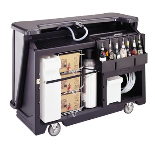 Cambro BAR650DSPMT-770 - 68" Designer Post-Mix Portable Bar w/ Water Tank - Cambar 