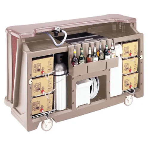 Cambro BAR730DSPM-669 - 78" Designer Post-Mix Portable Bar - Cambar 