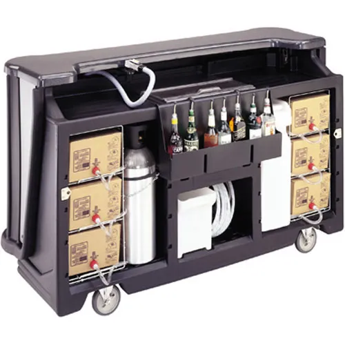 Cambro BAR730DSPM-770 - 78" Designer Post-Mix Portable Bar - Cambar 