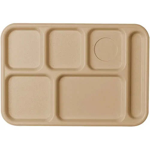 Cambro BCT1014-161 - 10" x 14-1/2" ABS Plastic School Compartment Tray (24 per Case) 