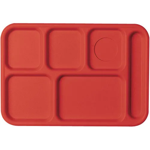 Cambro BCT1014-163 - 10" x 14-1/2" ABS Plastic School Compartment Tray (24 per Case) 