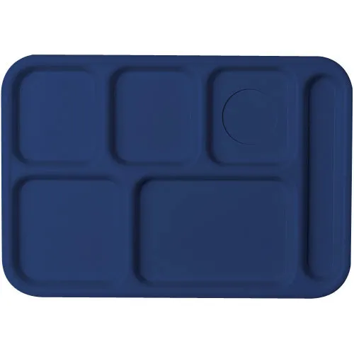 Cambro BCT1014-186 - 10" x 14-1/2" ABS Plastic School Compartment Tray (24 per Case) 