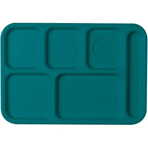 Cambro BCT1014-414 - 10" x 14-1/2" ABS Plastic School Compartment Tray (24 per Case) 