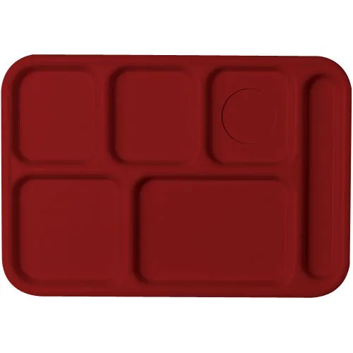 Cambro BCT1014-416 - 10" x 14-1/2" ABS Plastic School Compartment Tray (24 per Case) 