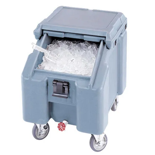 Cambro ICS100L-401 - 100 lb. Capacity - Sliding Lid Portable Ice Bin  - Blue