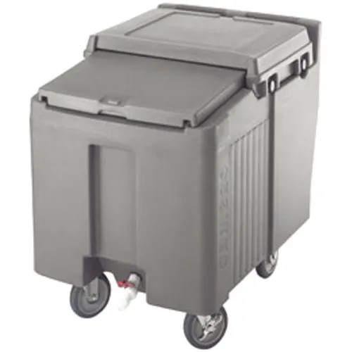 Cambro ICS125L-180 - 125 lb. Capacity - Sliding Lid Portable Ice Bin  - Grey