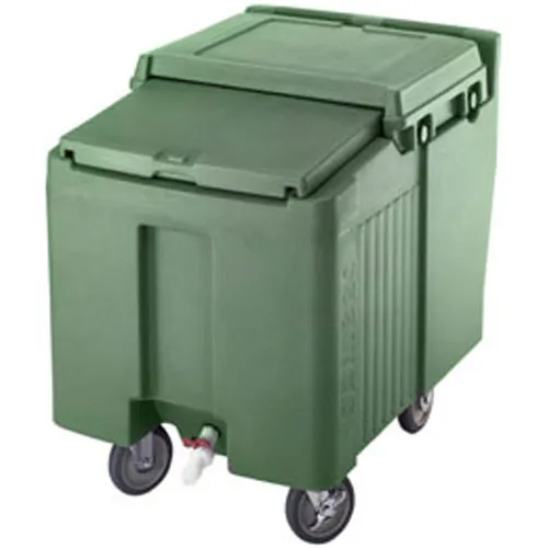 Cambro ICS125L-192 - 125 lb. Capacity - Sliding Lid Portable Ice Bin  - Green