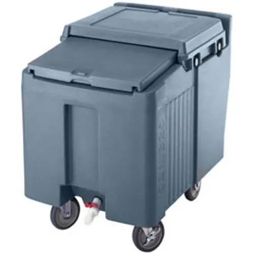 Cambro ICS125L-401 - 125 lb. Capacity - Sliding Lid Portable Ice Bin  - Blue