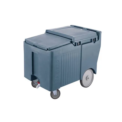 Cambro ICS125LB-401 - 125 lb. Capacity - Sliding Lid Portable Ice Bin  - Blue