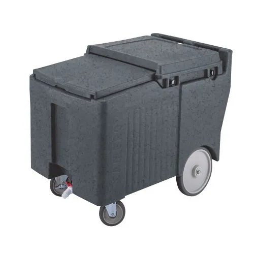 Cambro ICS175LB-191 - 175 lb. Capacity - Sliding Lid Portable Ice Bin  - Grey