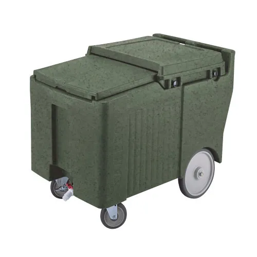 Cambro ICS175LB-192 - 175 lb. Capacity - Sliding Lid Portable Ice Bin  - Green