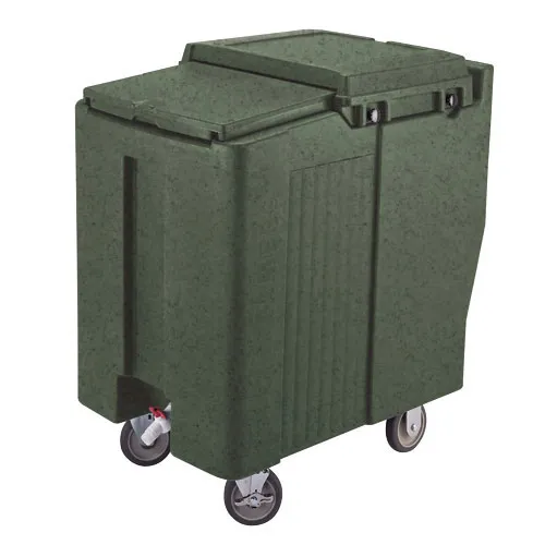 Cambro ICS175T-192 - 175 lb. Capacity - Tall Sliding Lid Portable Ice Bin  - Green