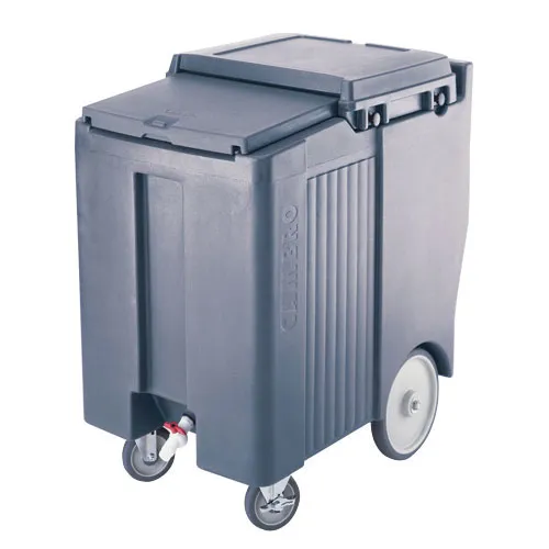 Cambro ICS175TB-401 - 175 lb. Capacity - Tall Sliding Lid Portable Ice Bin  - Blue