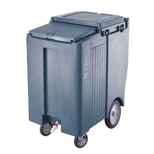 Cambro ICS200TB-401 - 200 lb. Capacity - Tall Sliding Lid Portable Ice Bin  - Blue