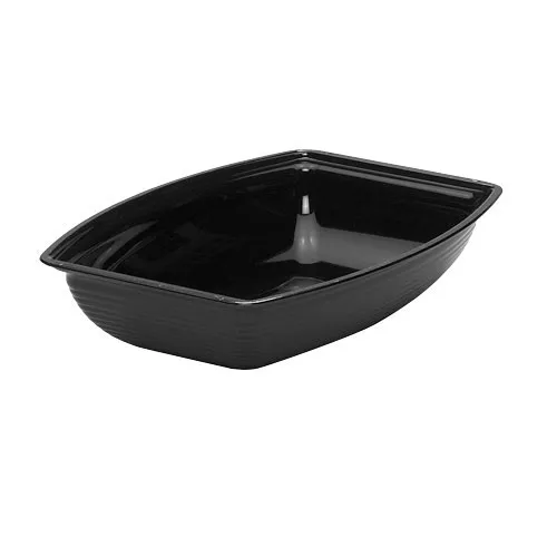 Cambro RSB1014CW-110 - 5 qt Rectangular Ribbed Bowl - Camwear (4 per Case) 