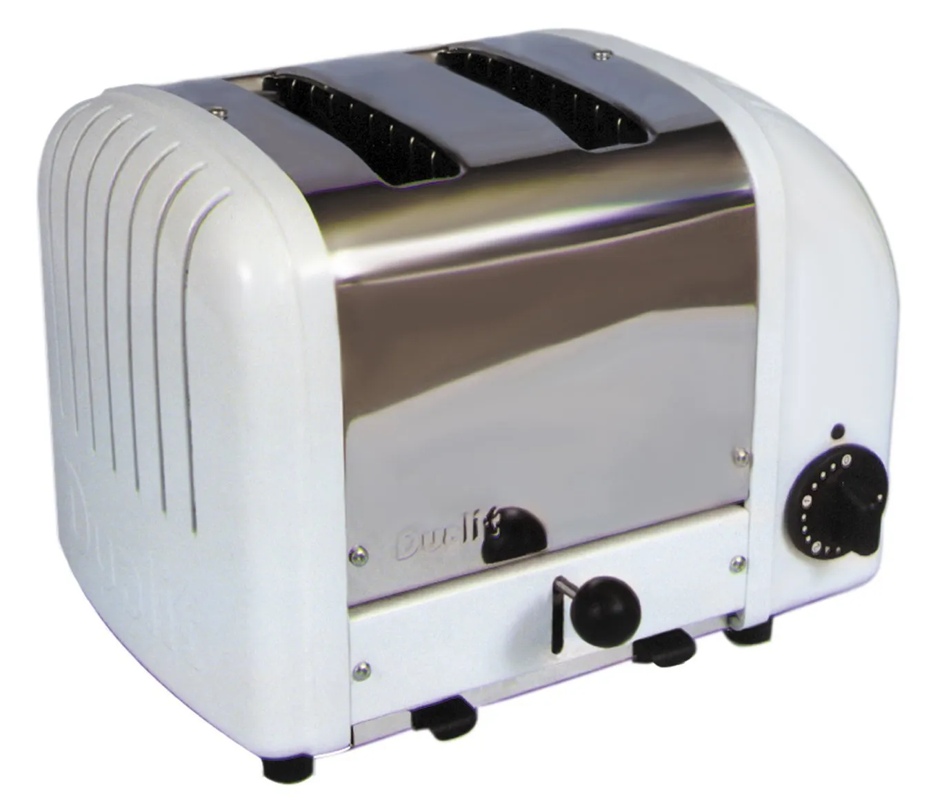 Cadco - CBT2 - White Stainless Steel Bagel Toaster - 2 Slots