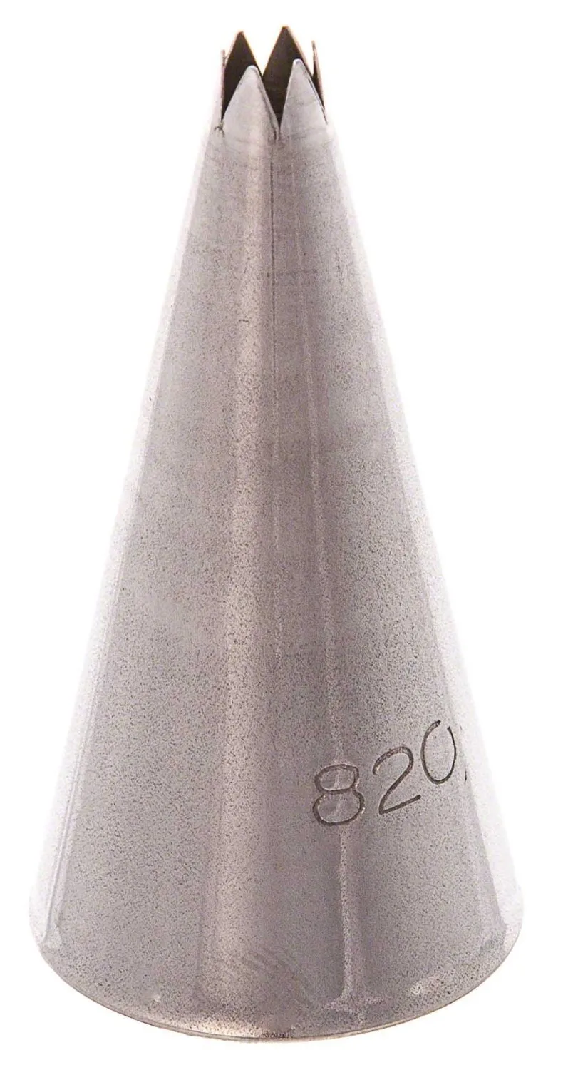 Update International CDT-120OS - 1.84" x 0.98" Open Star Cake Decorating Tubes